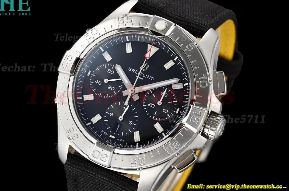 SS NY BLSF B01 Avenger Cal.01 Black 44mm Dial Chrono 0514